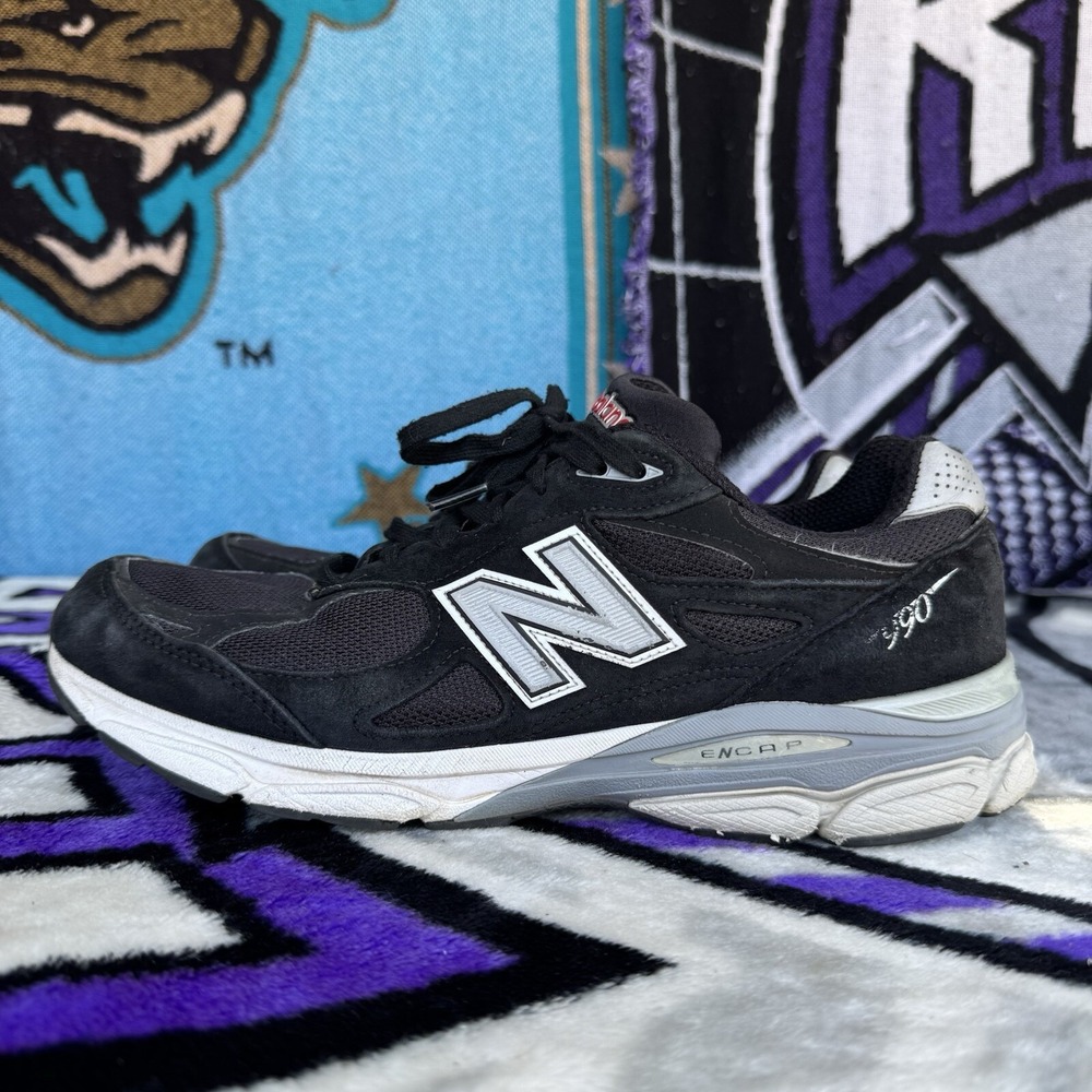 Size 11.5 - New Balance 990v3 M990BS3 Sneaker Men's Made In USA Black White